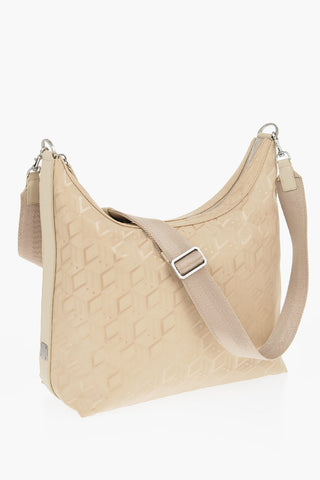 Monogram Nylon Hobo Bag with Leather Handle