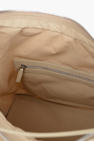 Monogram Nylon Hobo Bag with Leather Handle