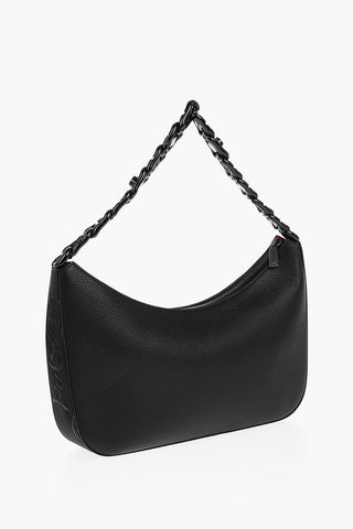 Textured Leather LOUBILA Hobo Bag