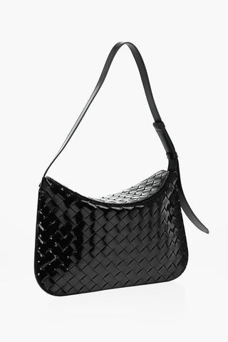 Woven Patent Leather LOOP Hobo Bag