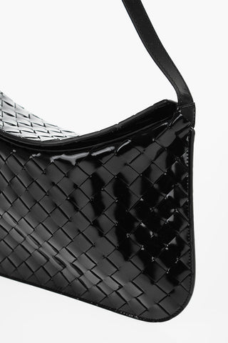 Woven Patent Leather LOOP Hobo Bag