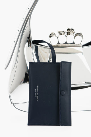 Borsa Hobo JEWEL KNUCKLES in Pelle Lamè