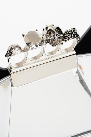 Borsa Hobo JEWEL KNUCKLES in Pelle Lamè
