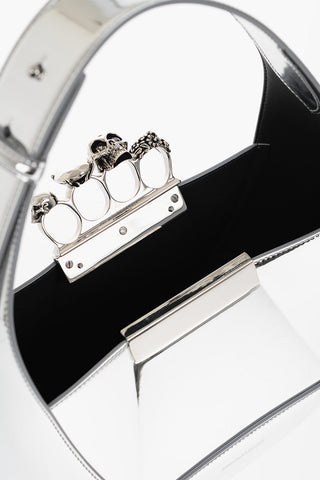 Borsa Hobo JEWEL KNUCKLES in Pelle Lamè