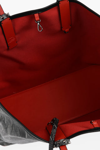 Monogram Leather CABATA Tote Bag with Inner Clutch