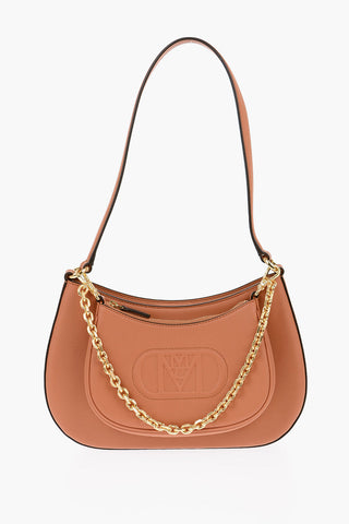 Borsa Hobo in Pelle con Dettaglio Removibile