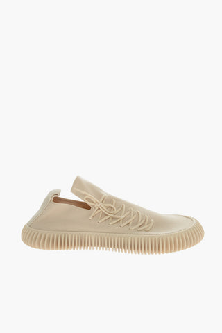 Technical Fabric RIPPLE Slip On Sneakers with Decorative Laces