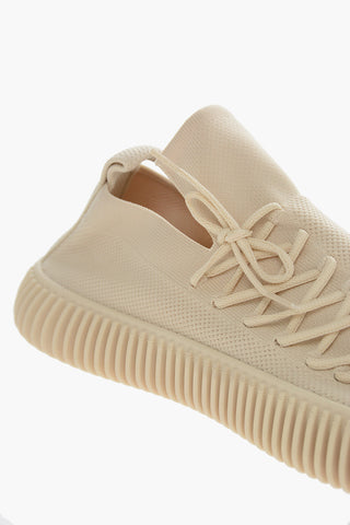 Technical Fabric RIPPLE Slip On Sneakers with Decorative Laces