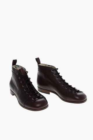 Stivaletti Derby TEDDY in Pelle Traforata