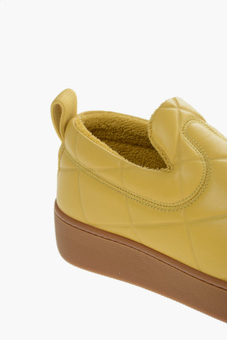 Sneakers Slip On In Pelle Trapuntata