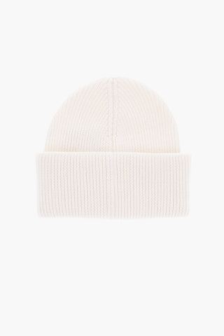 Beanie in Misto Lana a Costine con Patch Logo Eyestar