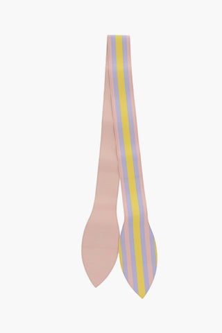 Multicolor Striped Leather Ribbon to Wrap around Bag Handle