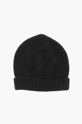 Wool Blend Beanie with Ribbed Cuff