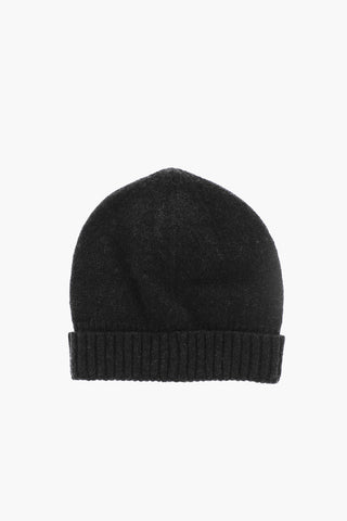 Wool Blend Beanie with Ribbed Cuff