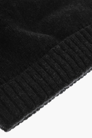 Wool Blend Beanie with Ribbed Cuff