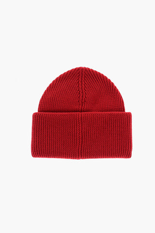 Beanie in Misto Lana a Costine con Patch Logo Eyestar