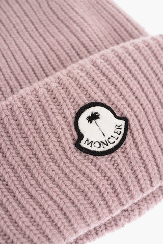 8 PALM ANGEL Cappello Beanie in Lana con Logo a Toppa