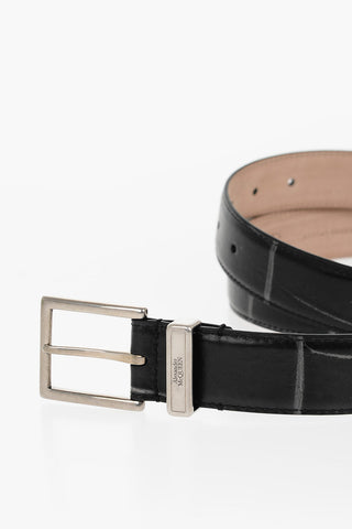 Crocodile Effect Leather IDENTITY Belt 30mm