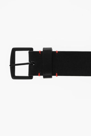 Leather Belt With Contrasting Print 40mm