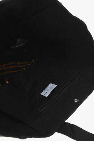 Canvas Maxi Tote Bag with Logo-Print
