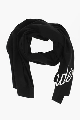 UNDERCOVERISM Wool Scarf with Contrasting Print