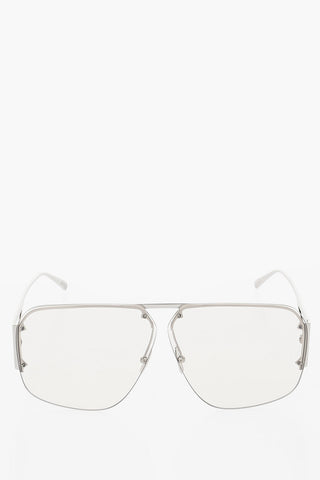 Aviator Sunglasses with Silver Effect Frame
