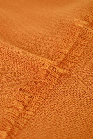 Cashmere and Silk Scarf with Fringe