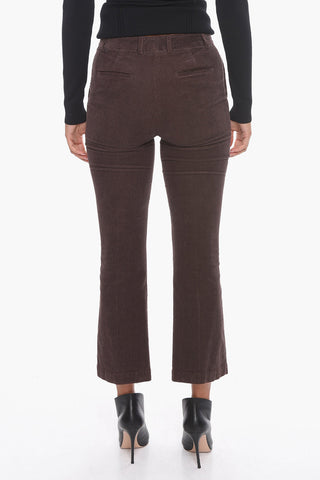 Cropped-Hose aus Cord