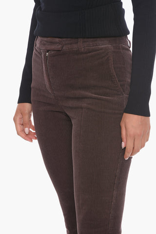 Cropped-Hose aus Cord