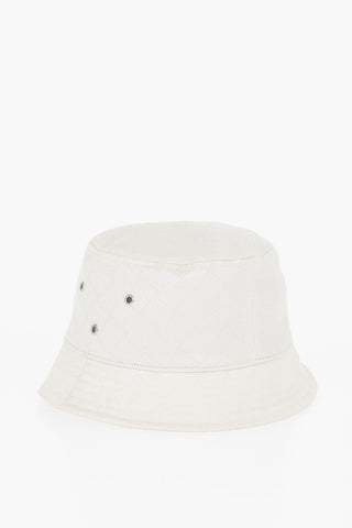 Cappello Bucket con Motivo Basket Weave