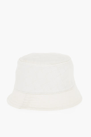Cappello Bucket con Motivo Basket Weave