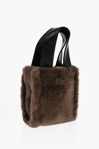Faux Fur Handle Bag