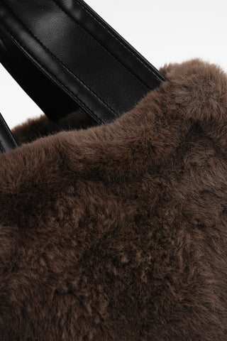 Faux Fur Handle Bag