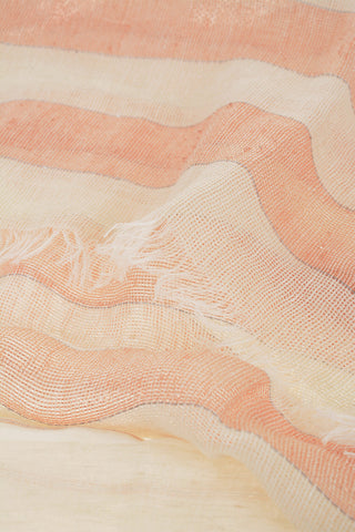 Sciarpa in Misto Lino a Righe Lurex