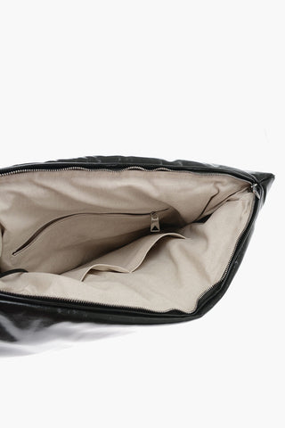 Brushed Leather PUFFY CUSHION Padded Bag