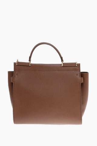 Leather TAHITI Tote Bag with Removable Shoulder Strap