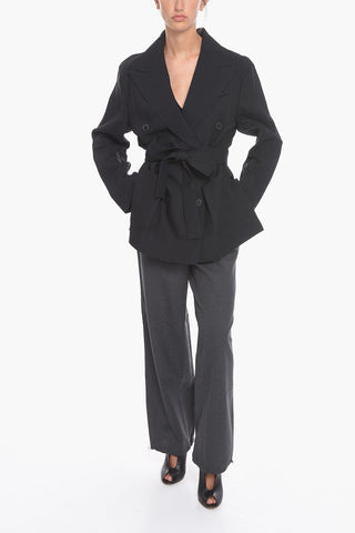 Double Breasted Blazer with Belt