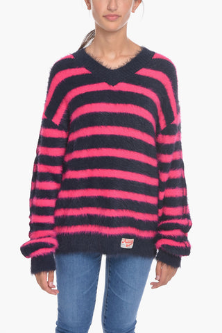 Fuzzy V-Neck UNISEX Sweater