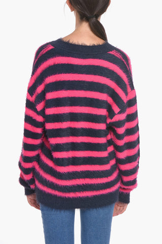 Fuzzy V-Neck UNISEX Sweater