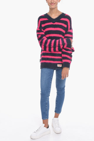Fuzzy V-Neck UNISEX Sweater