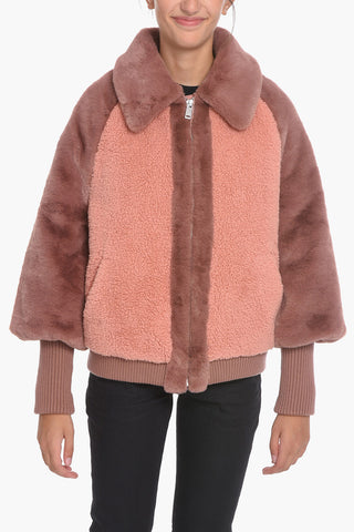 Sherpa AUGUSTA Baseball Jacket with Ribb Cuffs