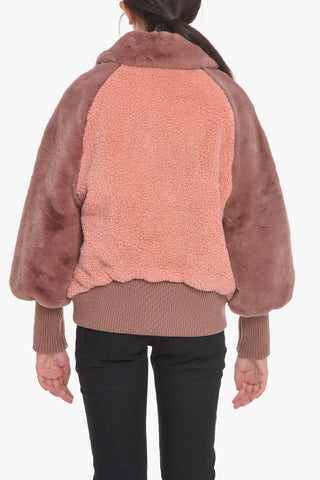 Sherpa AUGUSTA Baseball Jacket with Ribb Cuffs