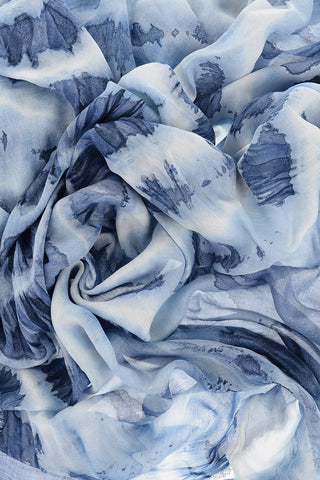 Tie Dye Effect Lurex coating CARRE' Scarf