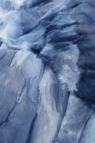 Tie Dye Effect Lurex coating CARRE' Scarf