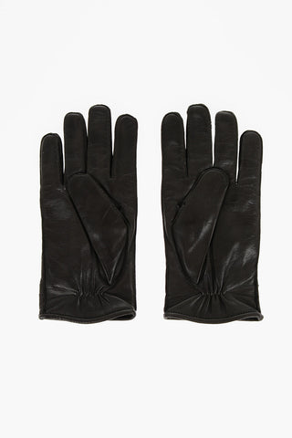 Soft Leather Gloves with Braided Detail