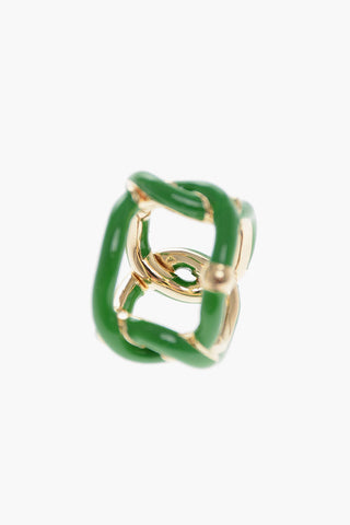 Enamelled Silver Braided Ring