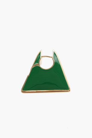 Orecchini Triangolari in Argento Smaltati