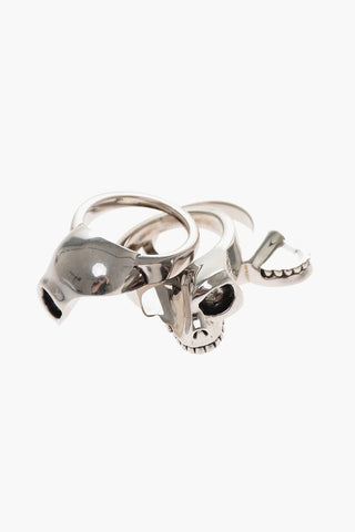 Divided Skull-Shaped Rings