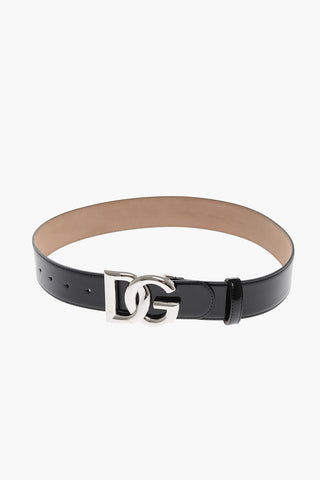 Patent Leather Belt with Monogram Buckle 40mm