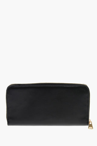 Leather wallet with Golden Effect Embossed Logo